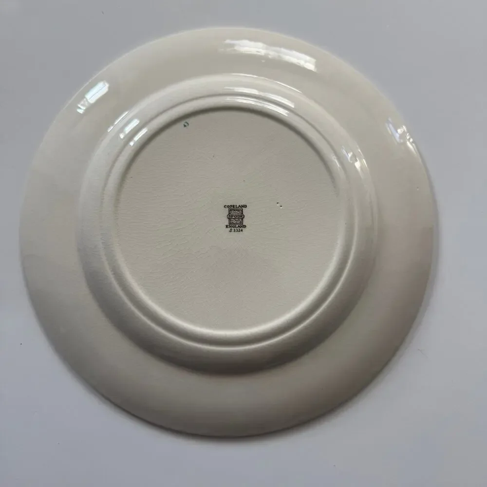 Spode Copeland Christmas Tree Dinner Plate England Single Vintage Crazing